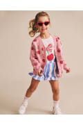 Load image into Gallery viewer, Hux Baby -  Seaside Cherry Stripe Frill Skort - Seaside/almond milk
