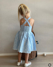 Load image into Gallery viewer, Bebe - Zara Embroidered Dress - sky blue
