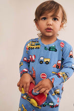 Load image into Gallery viewer, Hux Baby Flannel Pyjamas - ''Strawberry Fields or Construction
