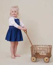 Load image into Gallery viewer, Aster &amp; Oak - Bow Denim Pini Dress -

