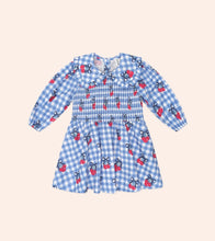 Load image into Gallery viewer, Hux Baby - Cherry Gingham Shirred Dress
