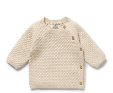 Load image into Gallery viewer, Wilson &amp; Frenchy - Organic Knitted Bubble Kimono Cardigan - Cream or Marshmellow
