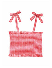 Load image into Gallery viewer, Bebe/Fox &amp; Finch - Sundae Gingham Shorts or Shirred Top - Red/Pink - SOLD SEPARATELY
