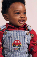 Load image into Gallery viewer, Hux Baby - Car Denim Stripe Overalls
