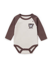 Load image into Gallery viewer, Aster &amp; Oak - Byron Bear Raglan Onesie

