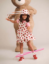 Load image into Gallery viewer, Hux Baby - Strawberry Tiered Pinafore
