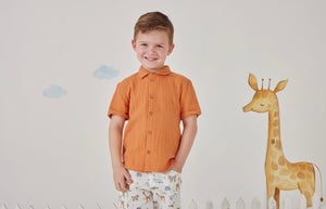 Tiny Twig - Crinkle Shirt - Caramel