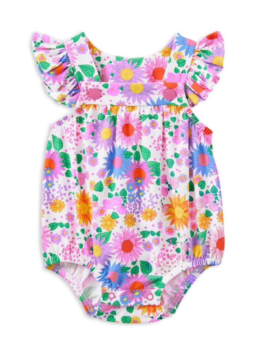 Milky Sunshine Floral Playsuit
