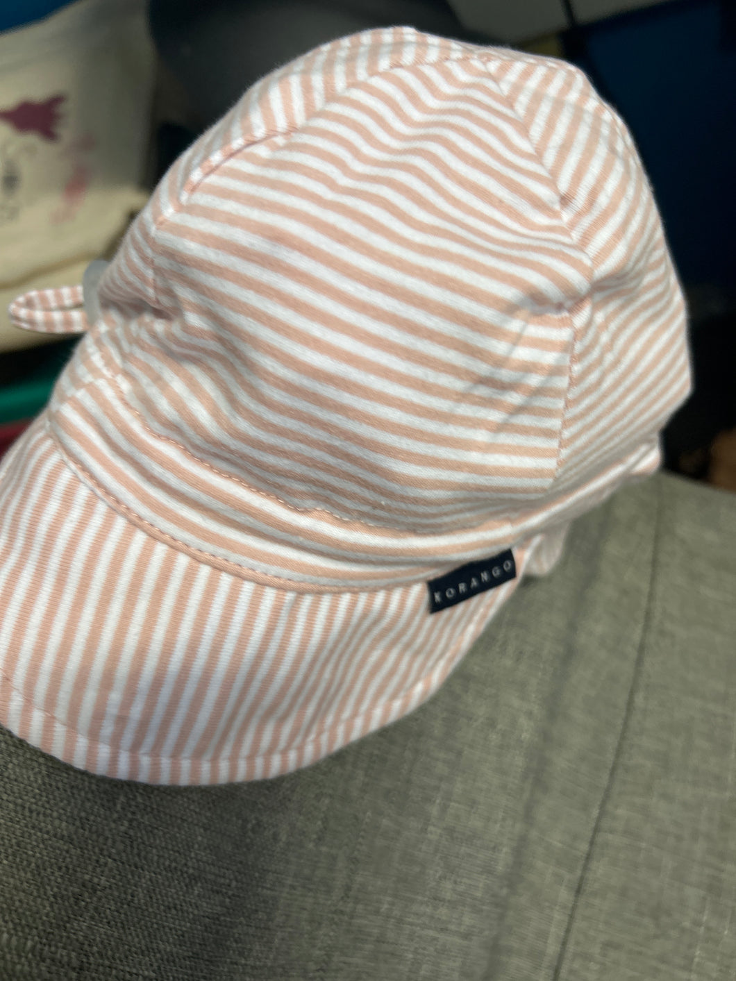 Korango - Legionnaires Sun Hat - Dusty Pink or Navy Stripe