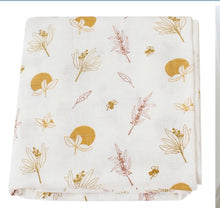 Load image into Gallery viewer, Logan - Ray  - Swaddles/Wraps - Large Floral, Eucalyptus, Mint Leaves,
