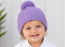 Load image into Gallery viewer, Milky Baby lilac Beanie 0-6months

