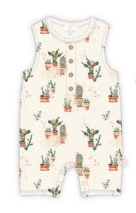 Confetti Kidz - Sleeveless Romper - Happy Cactus, Dreamy Sheep, Show Pups