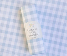 Load image into Gallery viewer, All4 Ella - Jersey Swaddle - Blue Gingham or Pink Ginghan
