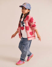 Load image into Gallery viewer, Hux Baby - Heart Tipped Cardigan - Dusty Pink
