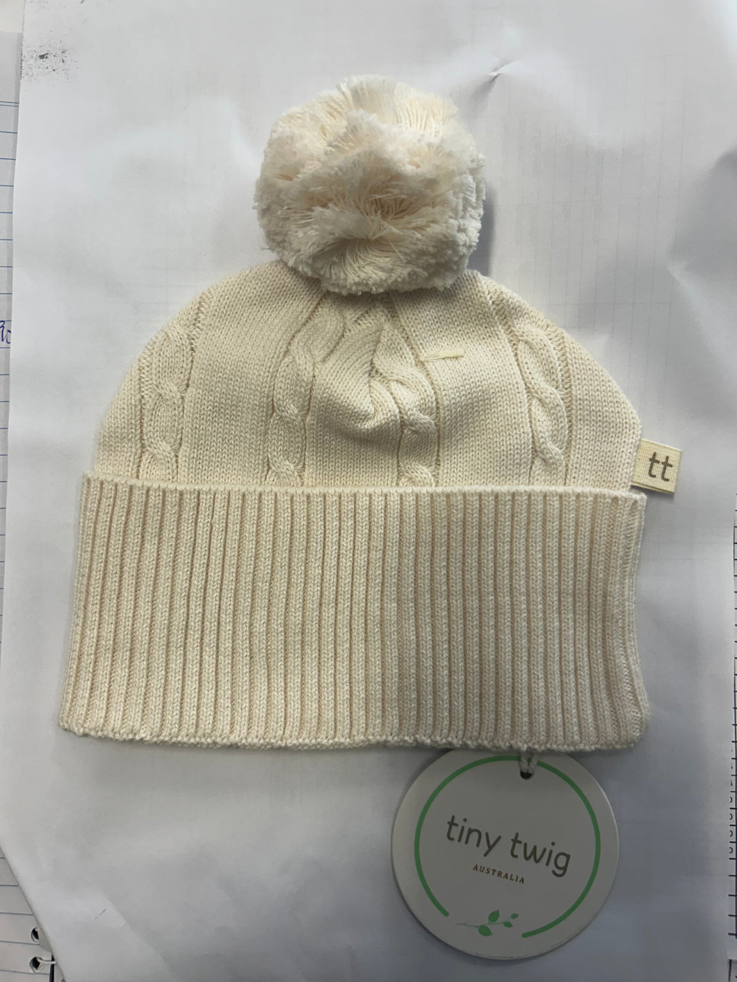 Tiny Twig - Knitted Pom Pom Beanie