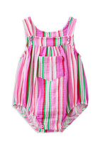 Load image into Gallery viewer, Milky Crinkle Stripe Playsuit
