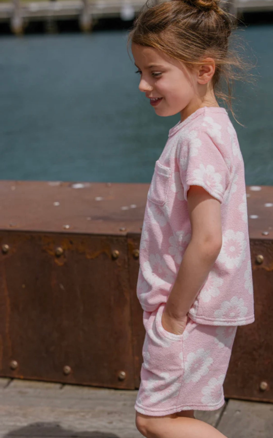 Milky - Floral Terry Towelling Set
