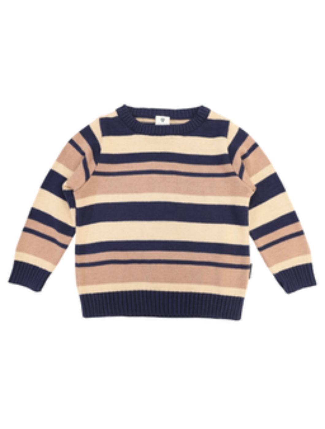 Korango - Striped Sweater - Navy