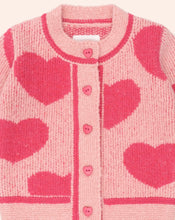 Load image into Gallery viewer, Hux Baby - Heart Tipped Cardigan - Dusty Pink
