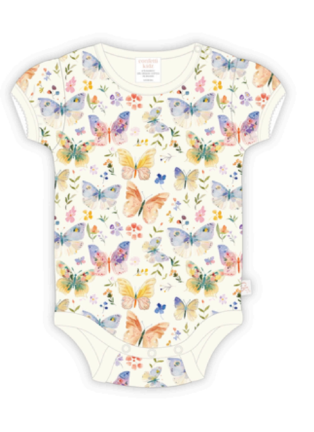 Confetti Kidz - Bamboo Bodysuit - Butterfly Blooms