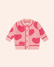 Load image into Gallery viewer, Hux Baby - Heart Tipped Cardigan - Dusty Pink
