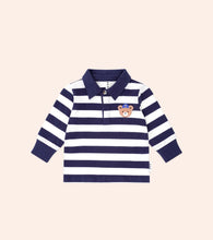 Load image into Gallery viewer, Hux Baby - Varsity Hux Polo - Navy/Almond Milk
