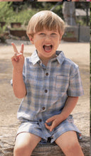 Load image into Gallery viewer, Milky - Dusty Check Shirt - Blue Check
