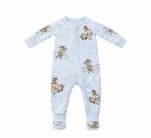 Load image into Gallery viewer, Confetti Kidz -  Bamboo Zipsuit  - Aviator Teddy, Magic Ocean, Lilac Butterflies, Pawfect Pals
