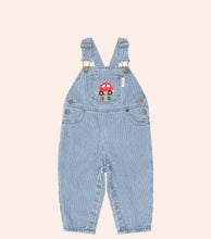 Load image into Gallery viewer, Hux Baby - Car Denim Stripe Overalls
