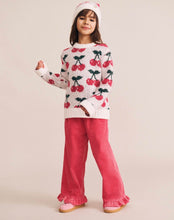 Load image into Gallery viewer, Hux Baby - Cord Frill Hem Pant - Cherry
