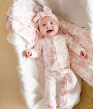 Load image into Gallery viewer, Bebe/Fox &amp; Finch - Fern Birds Organic Long Sleeve Zipsuit - Fern Birds print

