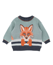 Load image into Gallery viewer, Bebe/Fox &amp; Finch - Mr Fox - Knitted Jumper - Green
