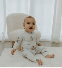 Load image into Gallery viewer, Confetti Kidz -  Bamboo Zipsuit  - Aviator Teddy, Magic Ocean, Lilac Butterflies, Pawfect Pals
