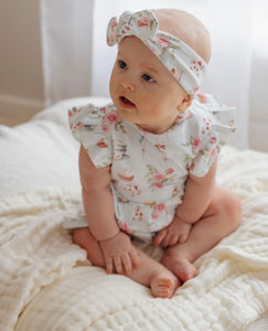 Snuggle Hunny  Organic Dress - Alice's Tea Party,  White Rabbit or Golden Flower