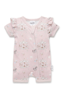 Aster & Oak - Carousel Ponies Zip Romper