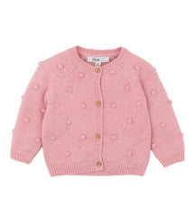 Load image into Gallery viewer, Bebe/Fox &amp; Finch - Charlie Bobble Knitted Cardigan - Blossom
