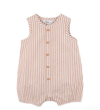 Load image into Gallery viewer, Bebe/Fox Finch -  Brady stripe woven romper
