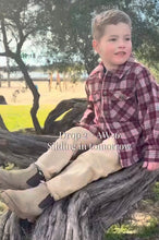 Load image into Gallery viewer, Milky - The Buddy Shirt - Blue Check or Burgundy
