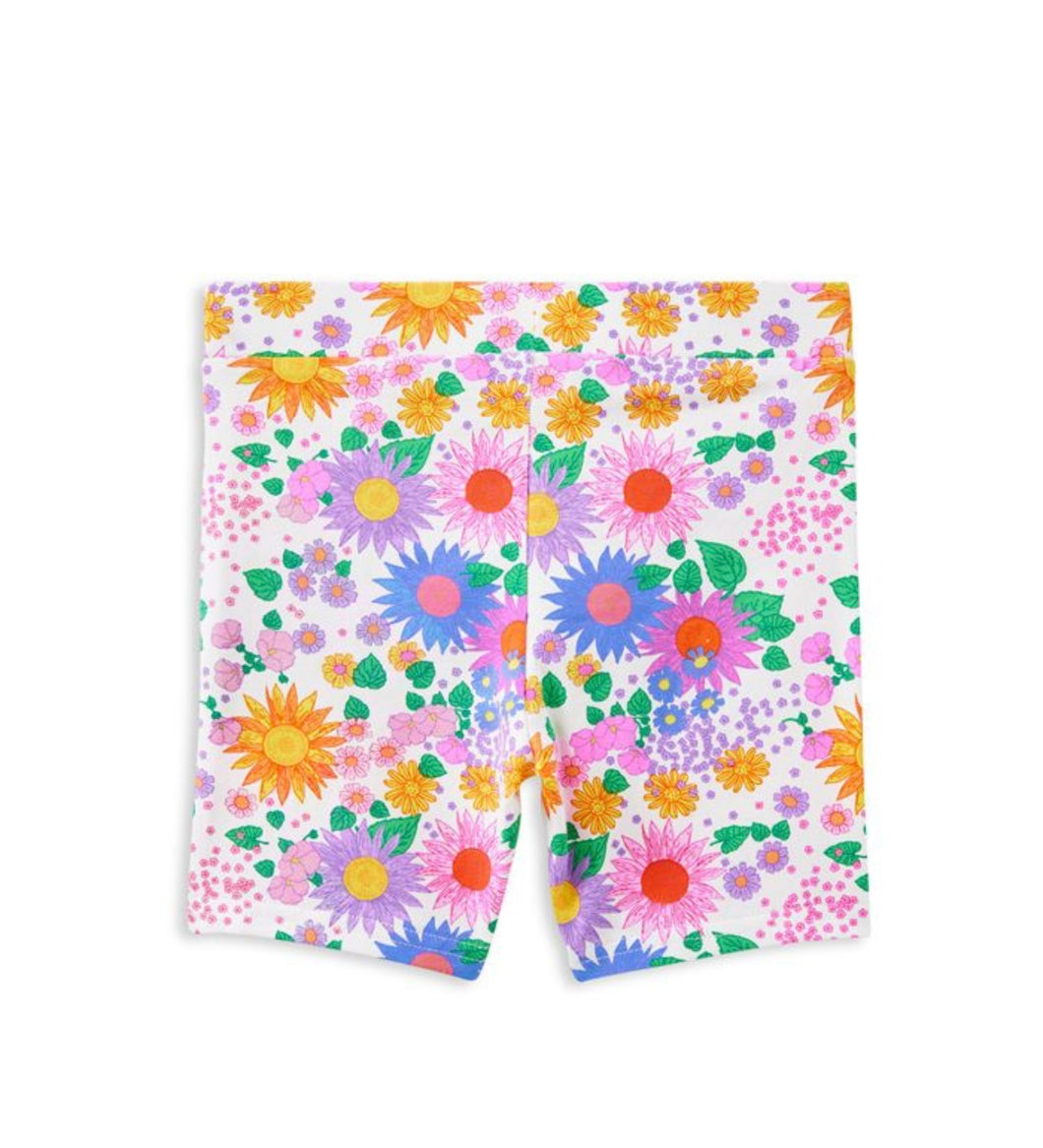 Milky Sunshine Floral Bike Short