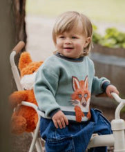 Load image into Gallery viewer, Bebe/Fox &amp; Finch - Mr Fox - Knitted Jumper - Green
