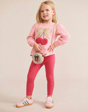 Load image into Gallery viewer, Hux baby - Cherry Bow Puff Sleeve Top
