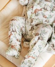 Load image into Gallery viewer, Bebe/Fox &amp; Finch Charlie Organic Long Sleeve Zipsuit - Charlie Print
