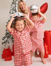 Load image into Gallery viewer, Hux Baby Red/white Gingham pyjamas
