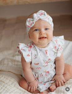 Snuggle Hunny  Organic Dress - Alice's Tea Party,  White Rabbit or Golden Flower
