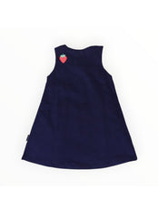 Load image into Gallery viewer, Korango - Strawberry Appliqued Cord Dress - Navy
