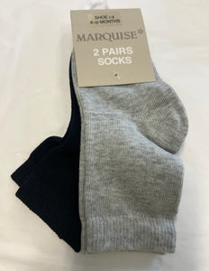 Marquise - Socks - Navy or Grey 2pk