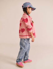 Load image into Gallery viewer, Hux Baby - Heart Tipped Cardigan - Dusty Pink
