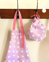 Load image into Gallery viewer, Munchi Cooking Apron/Hat- Flowers, Dogs or Trucks
