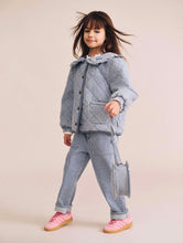 Load image into Gallery viewer, Hux Baby - Vintage Bow Paperbag Denim Pant - Blue Stripe
