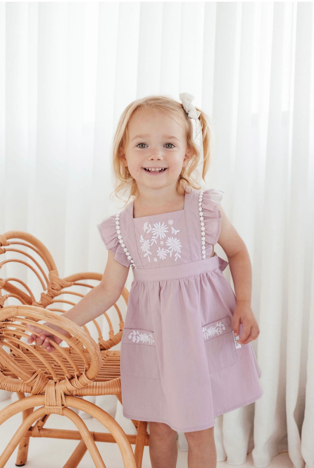 Aster & Oak - Daisy Embroidered Dress -